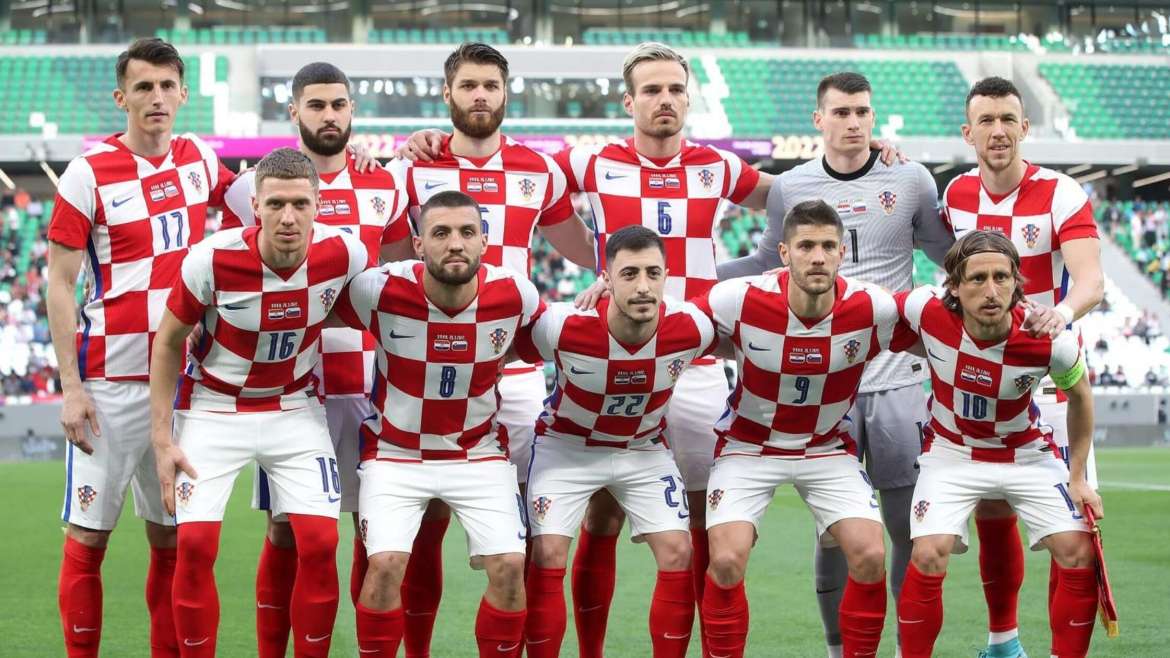 Đội hình Crotia thuộc bảng E World Cup 2022